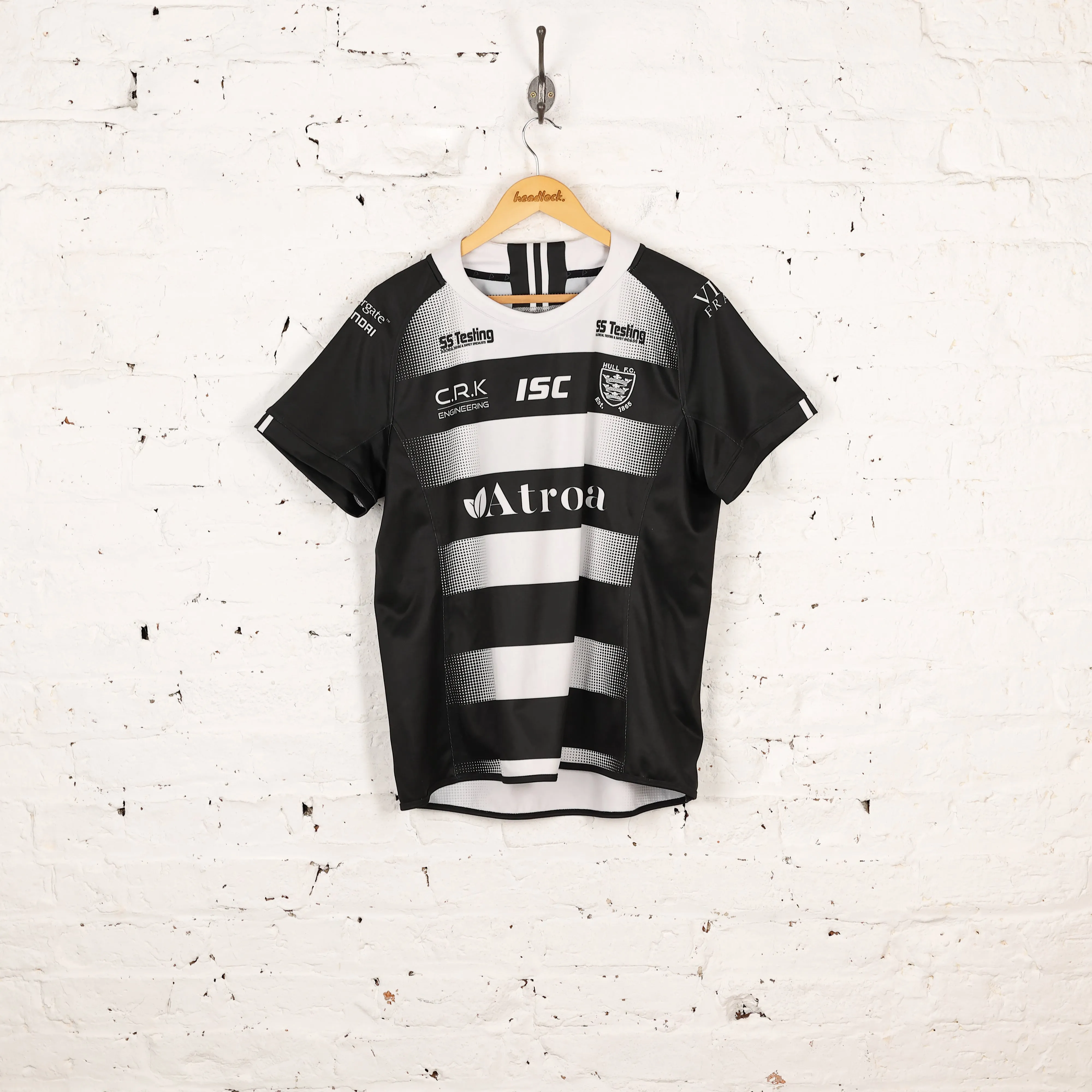 Women's ISC Hull FC 2021 Home Rugby Shirt - Black - Women's XL