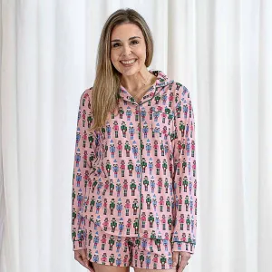 Women's Nutcracker March Long Sleeve Pajama Shirt