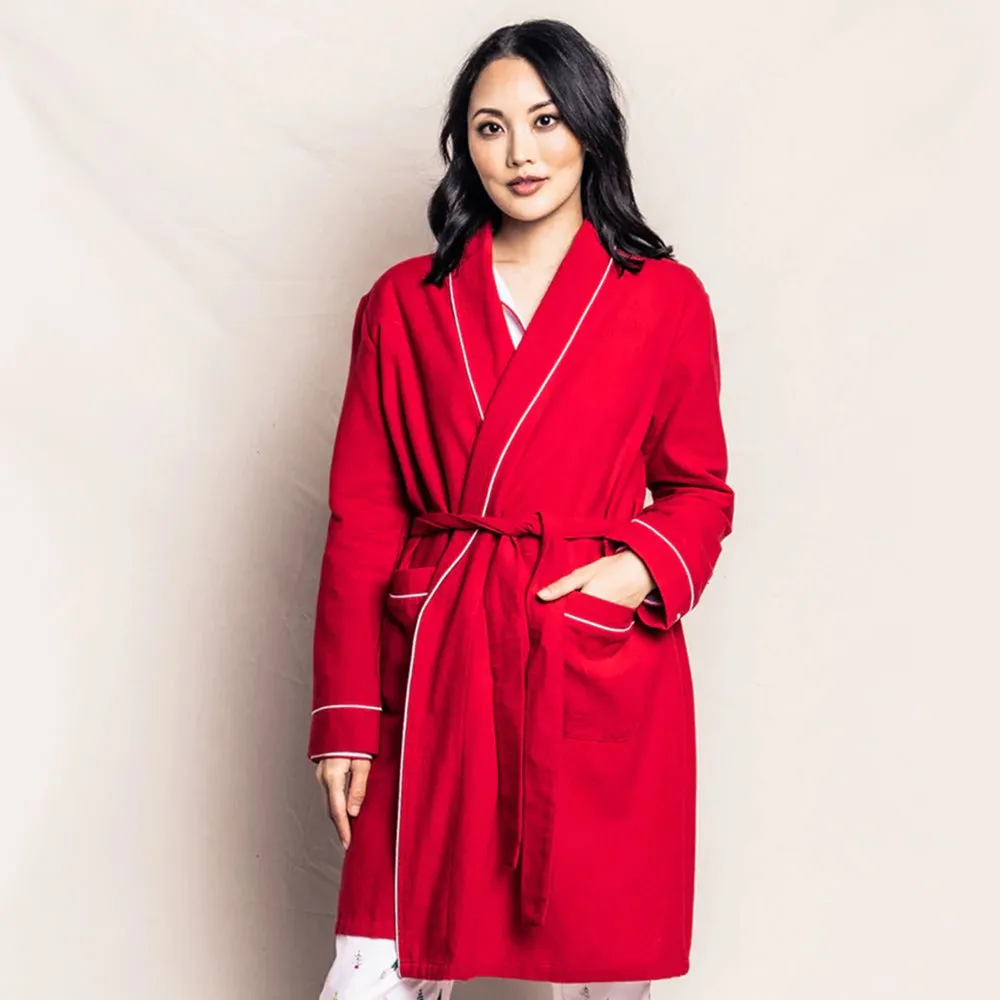 Women's Red Flannel Robe