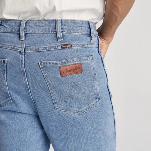 Wrangler Straight Leg Mens Jeans Faded Stone