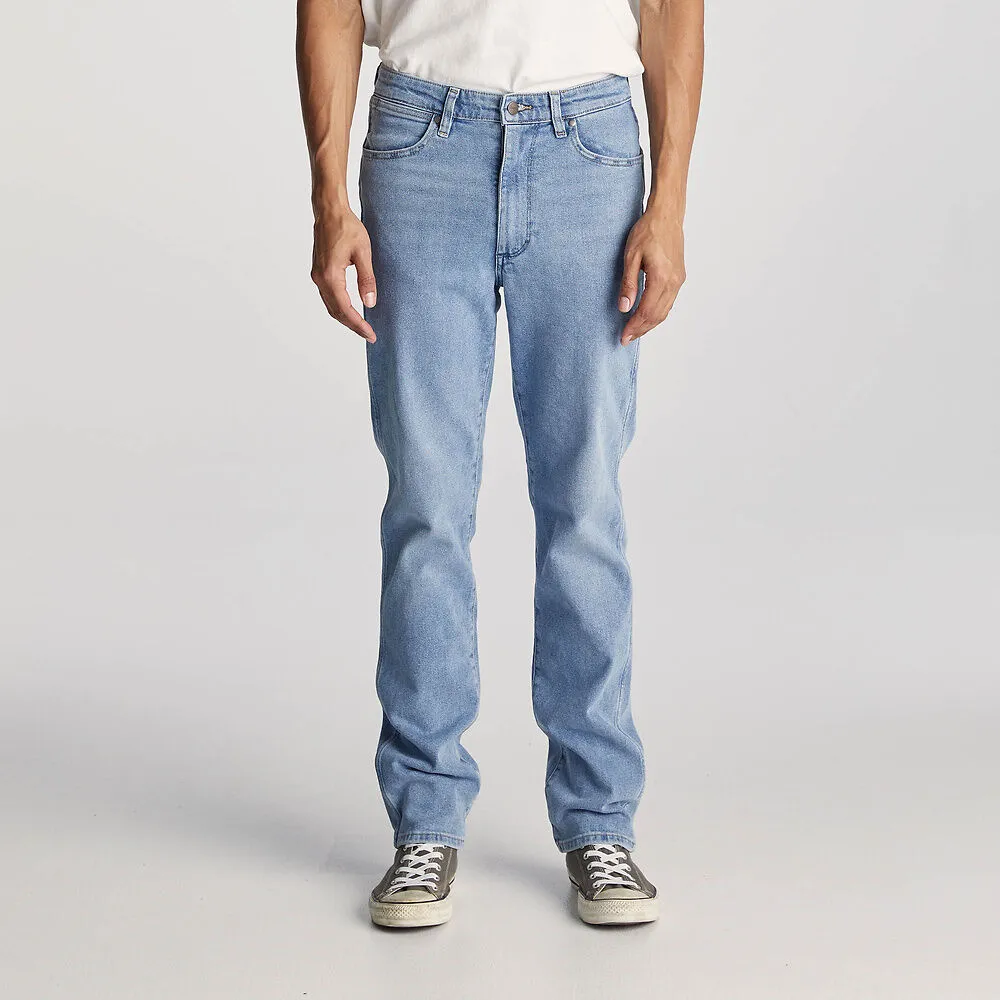 Wrangler Straight Leg Mens Jeans Faded Stone