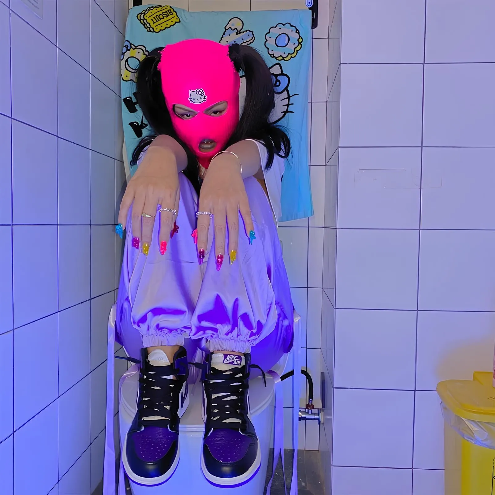 Y2K Ski Mask 3-Hole Knitted Balaclava