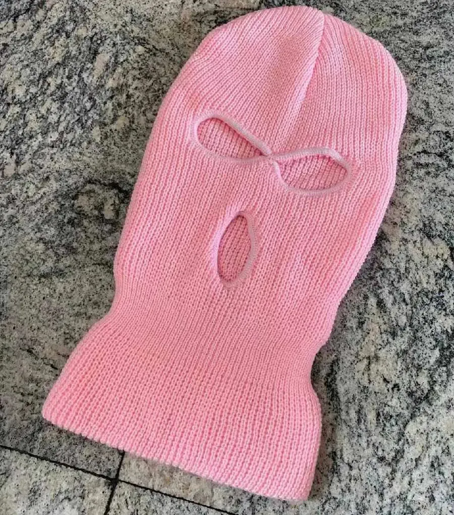 Y2K Ski Mask 3-Hole Knitted Balaclava