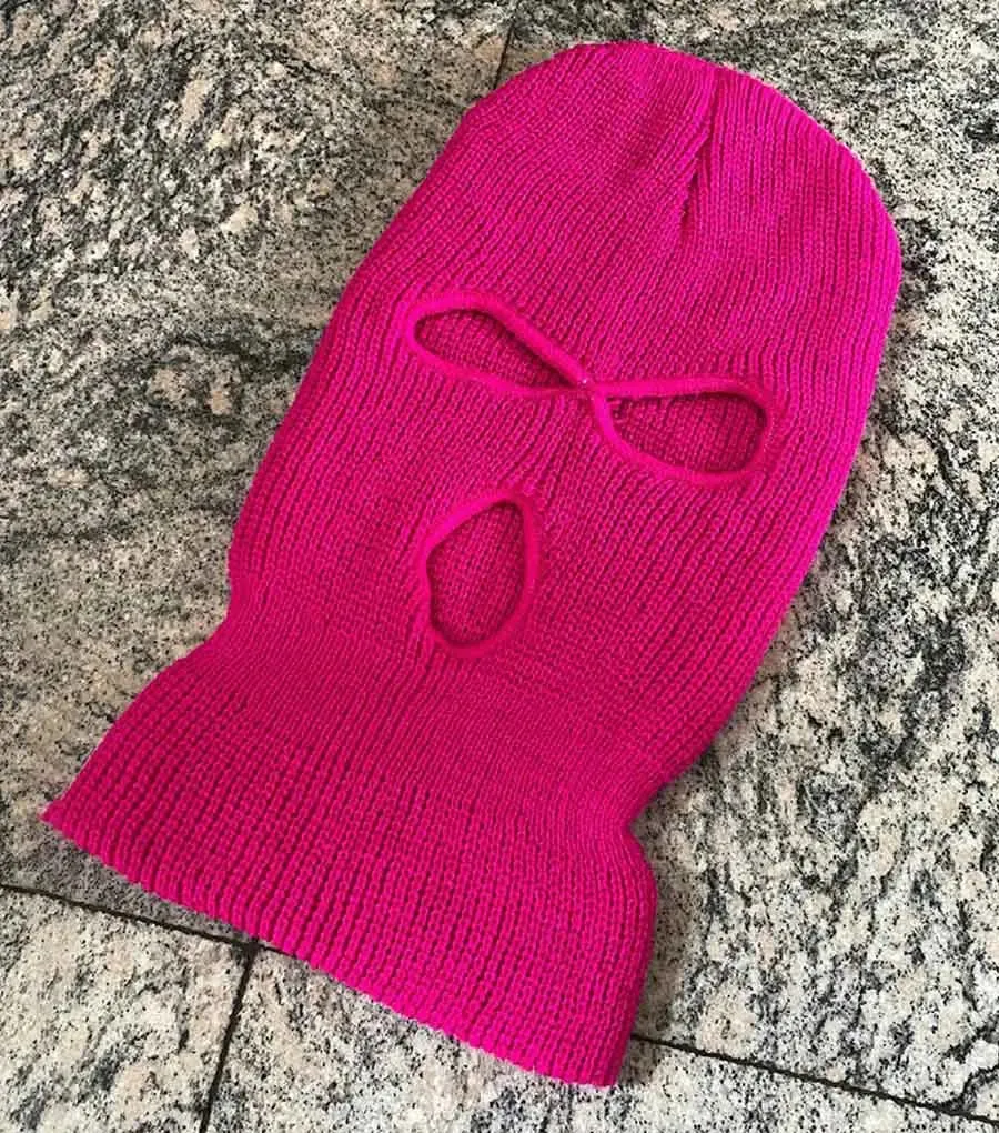 Y2K Ski Mask 3-Hole Knitted Balaclava