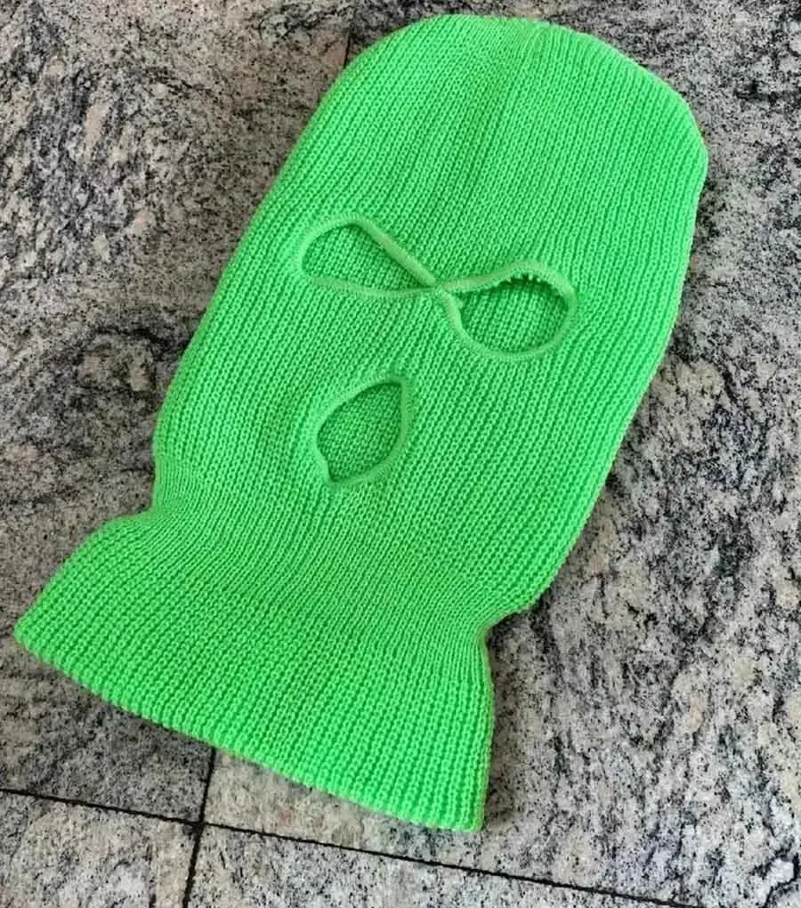 Y2K Ski Mask 3-Hole Knitted Balaclava