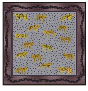 Yellow Leopards Scarf